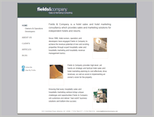 Tablet Screenshot of fieldsandcompany.net